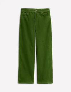 Jeans | Boden Cord-Jeans mit hohem Bund und geradem Bein- Promenadengrün