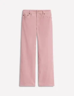 Jeans | Boden Cord-Jeans mit hohem Bund und geradem Bein- Vintage-Rosa