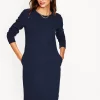 Kleider & Jumpsuits | Kleider In Petite | Boden Cornelia Ottoman-Kleid- Marineblau