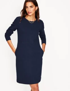 Kleider & Jumpsuits | Kleider In Petite | Boden Cornelia Ottoman-Kleid- Marineblau