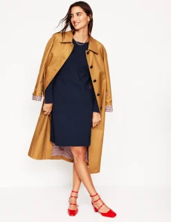 Kleider & Jumpsuits | Kleider In Petite | Boden Cornelia Ottoman-Kleid- Marineblau