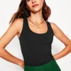 Oberteile | T-shirts & Tops | Boden Doppellagiges Top mit tiefem U-Ausschnitt- Schwarz
