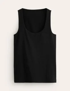 Oberteile | T-shirts & Tops | Boden Doppellagiges Top mit tiefem U-Ausschnitt- Schwarz