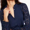 T-shirts & Tops | Oberteile | Boden Eden Bluse mit Lochstickerei-Aqua Marine Marl AquaMarineMarl
