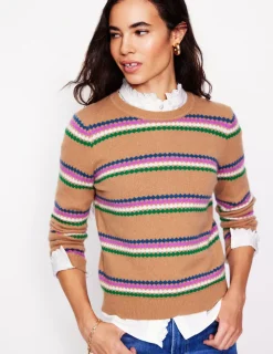 Pullover & Strickjacken | Boden Edie Fair-Isle-Pullover-Kamelbraun Diamant KamelbraunDiamant
