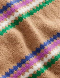 Pullover & Strickjacken | Boden Edie Fair-Isle-Pullover-Kamelbraun Diamant KamelbraunDiamant