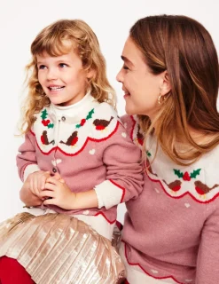 Pullover & Strickjacken | Boden Edie Fair-Isle-Pullover-Quarzrosa, Rotkehlchen Quarzrosa,Rotkehlchen