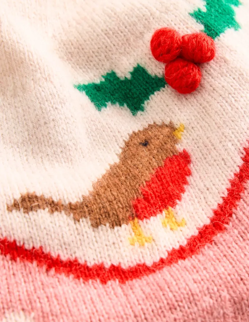 Pullover & Strickjacken | Boden Edie Fair-Isle-Pullover-Quarzrosa, Rotkehlchen Quarzrosa,Rotkehlchen