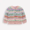 Pullover & Strickjacken | Boden Edie Fair-Isle-Strickjacke-Kaugummirosa Blumen KaugummirosaBlumen