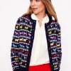 Pullover & Strickjacken | Boden Edie Fair-Isle-Strickjacke-Marineblau, Hunde Marineblau,Hunde