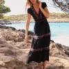 Kleider & Jumpsuits | Midi | Boden Elara Besticktes Jerseykleid- Marineblaue