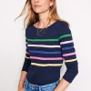 Oberteile | T-shirts & Tops | Boden Ella Breton-Shirt mit langen Ärmeln-Aristocratic Blue Stamp Floral AristocraticBlueStampFloral