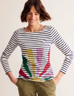 Oberteile | T-shirts & Tops | Boden Ella Breton-Shirt mit langen Ärmeln-Bunt, Motiv Sunshine Pop Bunt,MotivSunshinePop