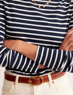 Oberteile | T-shirts & Tops | Boden Ella Breton-Shirt mit langen Ärmeln-Marineblau, Naturweiß Marineblau,Naturweiß