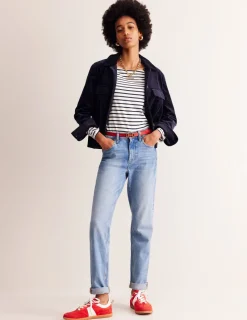 Oberteile | T-shirts & Tops | Boden Ella Breton-Shirt mit langen Ärmeln-Naturweiß, Marineblau Naturweiß,Marineblau