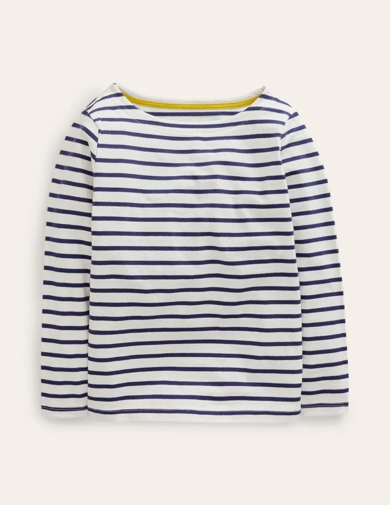 Oberteile & T-shirts | Boden Ella Lustiges Breton- Dunkelblau/Ecru