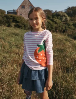 Oberteile & T-shirts | Boden Ella Lustiges Breton-Kosmos-Rosa Erdbeere Kosmos-RosaErdbeere