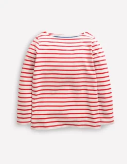 Oberteile & T-shirts | Boden Ella Lustiges Breton-Riskantes Rot/Naturweiß RiskantesRot/Naturweiß