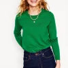 Pullover & Strickjacken | Boden Emilia Baumwollpullover mit Rundhalsausschnitt- GRÜN
