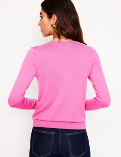Pullover & Strickjacken | Boden Emilia Baumwollpullover mit V-Ausschnitt- Rosa