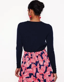 Pullover & Strickjacken | Boden Emilia Baumwollpullover mit Rundhalsausschnitt- Marineblaue