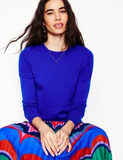 Pullover & Strickjacken | Boden Emilia Baumwollpullover mit Rundhalsausschnitt- Blau