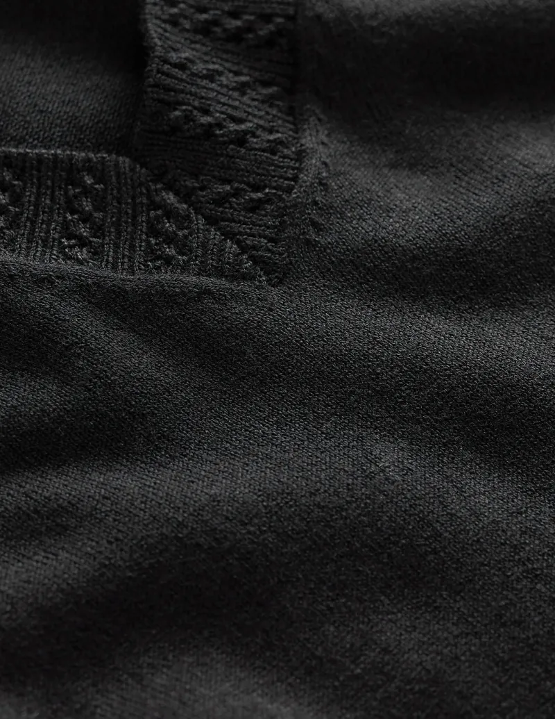 Pullover & Strickjacken | Boden Emilia Baumwollpullover mit V-Ausschnitt- Schwarz