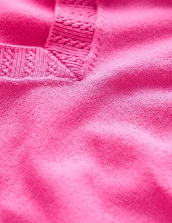 Pullover & Strickjacken | Boden Emilia Baumwollpullover mit V-Ausschnitt- Rosa