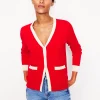 Pullover & Strickjacken | Boden Emilia Baumwollstrickjacke mit V-Ausschnitt-Anemone Honeycomb Spot AnemoneHoneycombSpot