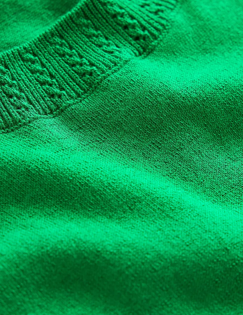 Pullover & Strickjacken | Boden Emilia Pullunder aus Baumwolle mit Rundhalsausschnitt- GRÜN
