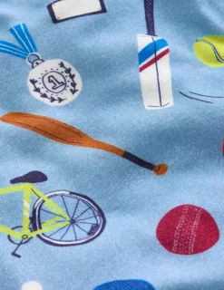 Nachtwäsche & Schlafanzüge | Boden Eng anliegender, im Dunkeln leuchtender Schlafanzug-Blau Sport BlauSport