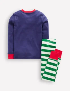 Nachtwäsche & Schlafanzüge | Boden Eng anliegender, langer Schlafanzug- Weihnachtsautos