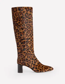 Stiefel | Absatzschuhe | Boden Erica Kniehohe Lederstiefel- Schokobraun