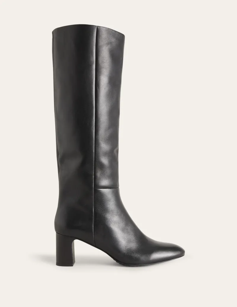 Stiefel | Absatzschuhe | Boden Erica Kniehohe Lederstiefel- Black