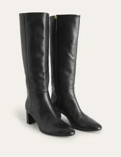 Stiefel | Absatzschuhe | Boden Erica Kniehohe Lederstiefel- Black