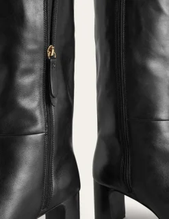 Stiefel | Absatzschuhe | Boden Erica Kniehohe Lederstiefel- Black