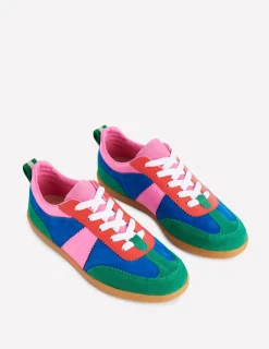 Nachtwäsche & Schlafanzüge | Flache Schuhe | Boden Erin Retro-Tennisschuhe-Bunt, Blockfarben Bunt,Blockfarben