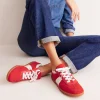 Nachtwäsche & Schlafanzüge | Flache Schuhe | Boden Erin Retro-Tennisschuhe- Löwenmäulchen