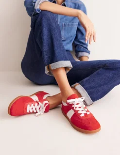 Nachtwäsche & Schlafanzüge | Flache Schuhe | Boden Erin Retro-Tennisschuhe- Löwenmäulchen