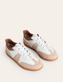 Nachtwäsche & Schlafanzüge | Flache Schuhe | Boden Erin Retro-Tennisschuhe-Weiß Mix WeißMix