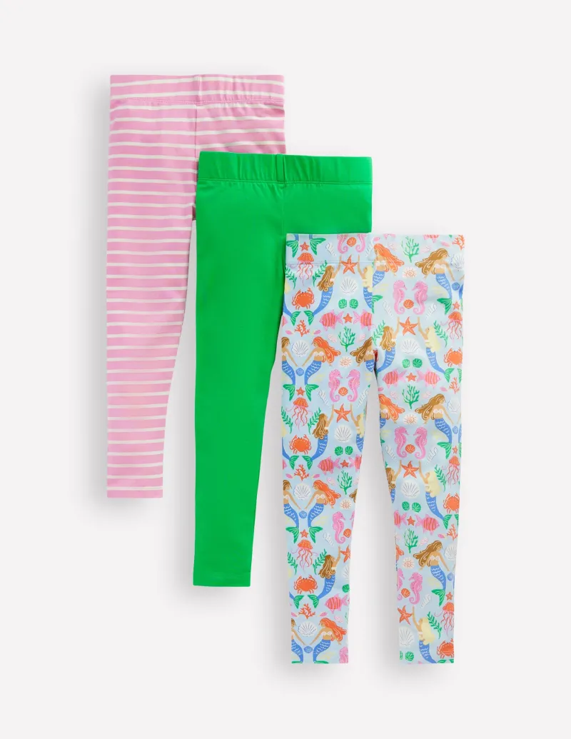 Hosen & Jeans | Leggings | Boden 3er-Pack Leggings-Bunt Meerjungfrau BuntMeerjungfrau
