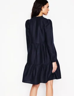 Kleider & Jumpsuits | Boden Esme Minikleid aus Leinen- Marineblaue
