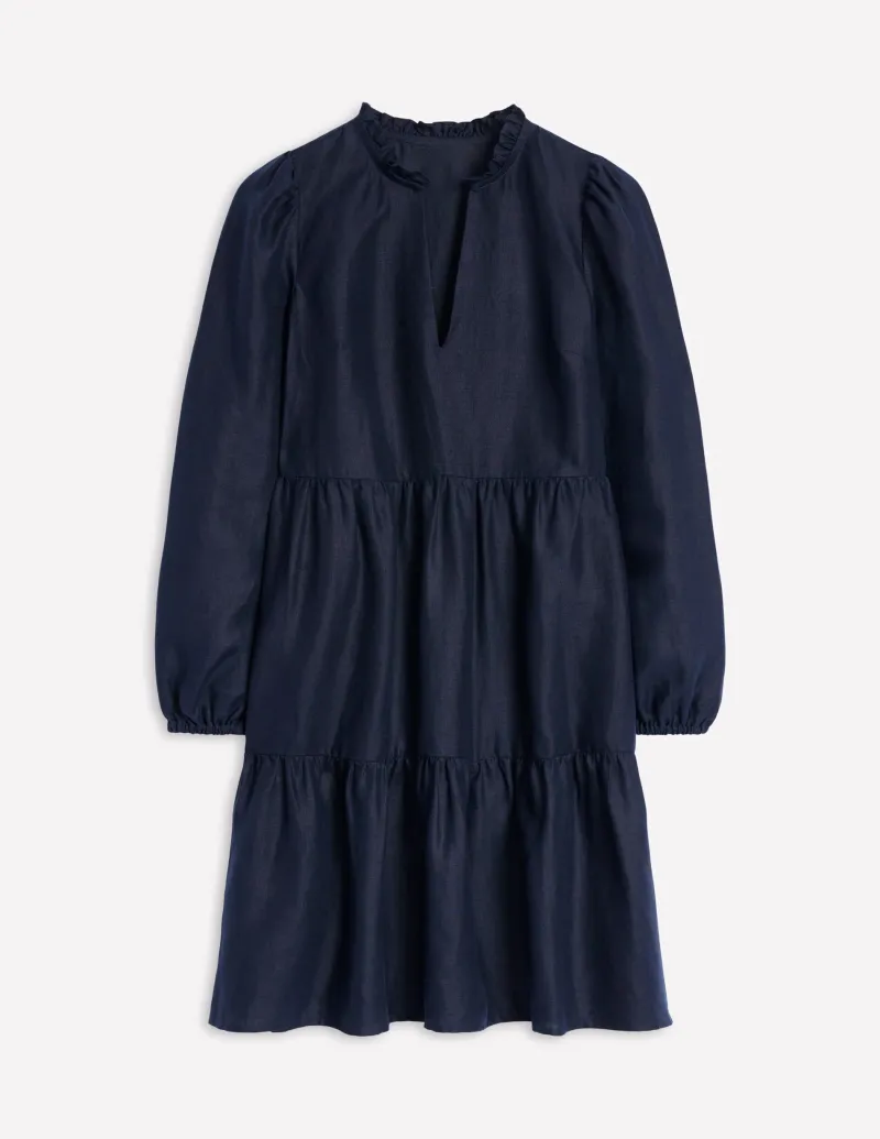 Kleider & Jumpsuits | Boden Esme Minikleid aus Leinen- Marineblaue