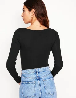 T-shirts & Tops | Oberteile | Boden Essential Jersey-Oberteil mit U-Boot-Ausschnitt- Schwarz