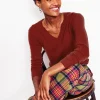Pullover & Strickjacken | Boden Eva Kaschmirpullover mit V-Ausschnitt- Kupferbraun