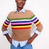 Pullover & Strickjacken | Boden Eva Kaschmirpullover mit Rundhalsausschnitt-Kamelbraun Meliert, Regenbogen KamelbraunMeliert,Regenbogen