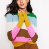 Pullover & Strickjacken | Boden Eva Kaschmirpullover mit Rundhalsausschnitt-Bunt, Regenbogen Bunt,Regenbogen