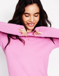 Pullover & Strickjacken | Boden Eva Kaschmirpullover mit Rundhalsausschnitt-Klein Blau, Getupft KleinBlau,Getupft