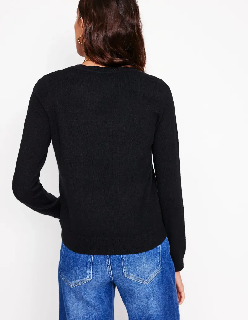 Pullover & Strickjacken | Boden Eva Kaschmirpullover mit Rundhalsausschnitt- Schwarz