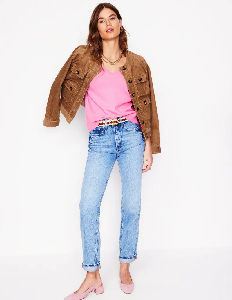 Pullover & Strickjacken | Boden Eva Kaschmirpullover mit V-Ausschnitt- Vintage-Mauve